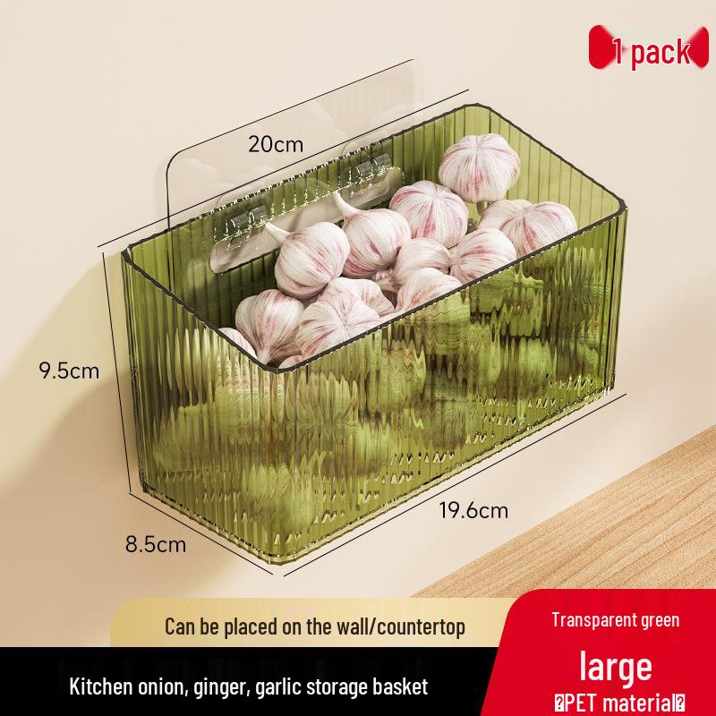 Ginger Garlic Kitchen Wall-Mounted Storage Basket
