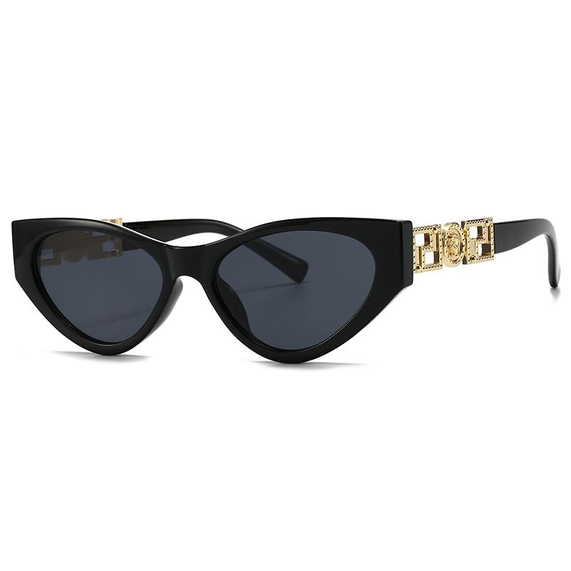 Trendy Cat-Eye Sunglasses for Women and Men Cross-Border Fashion Narrow Model Street Style Lh214