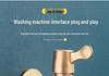 Premium Copper 4-Point Dual Outlet Washing Machine Faucet for Household Use