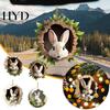 Easter Ornament Car Interior Pendant Easter-Themed Rabbit Design Hanging Decoration Bag Living Space Home Decor Egg Holder