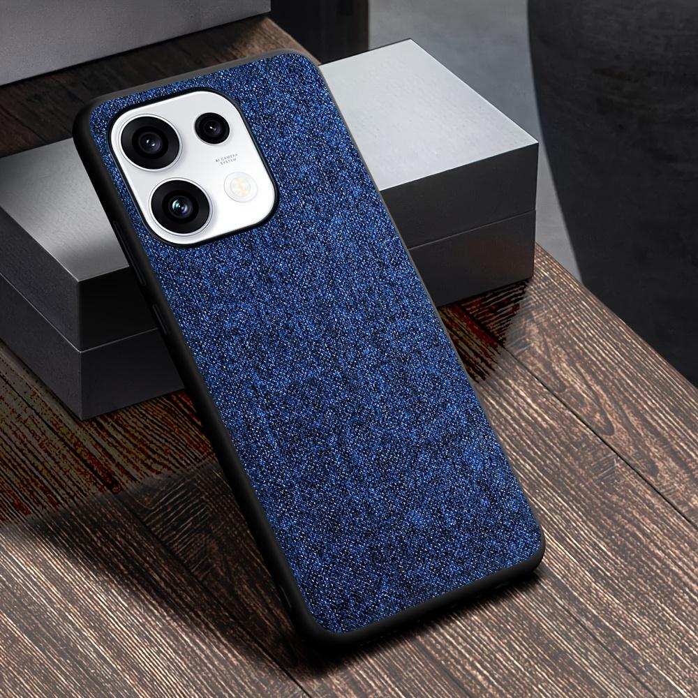 Case for Oppo Reno 16 Pro Reno16 F 16FS Global Phone Cover, Linen Textured Fabric-Like Faux Leather Back Cover Funda for OPPO Reno16 Pro Case