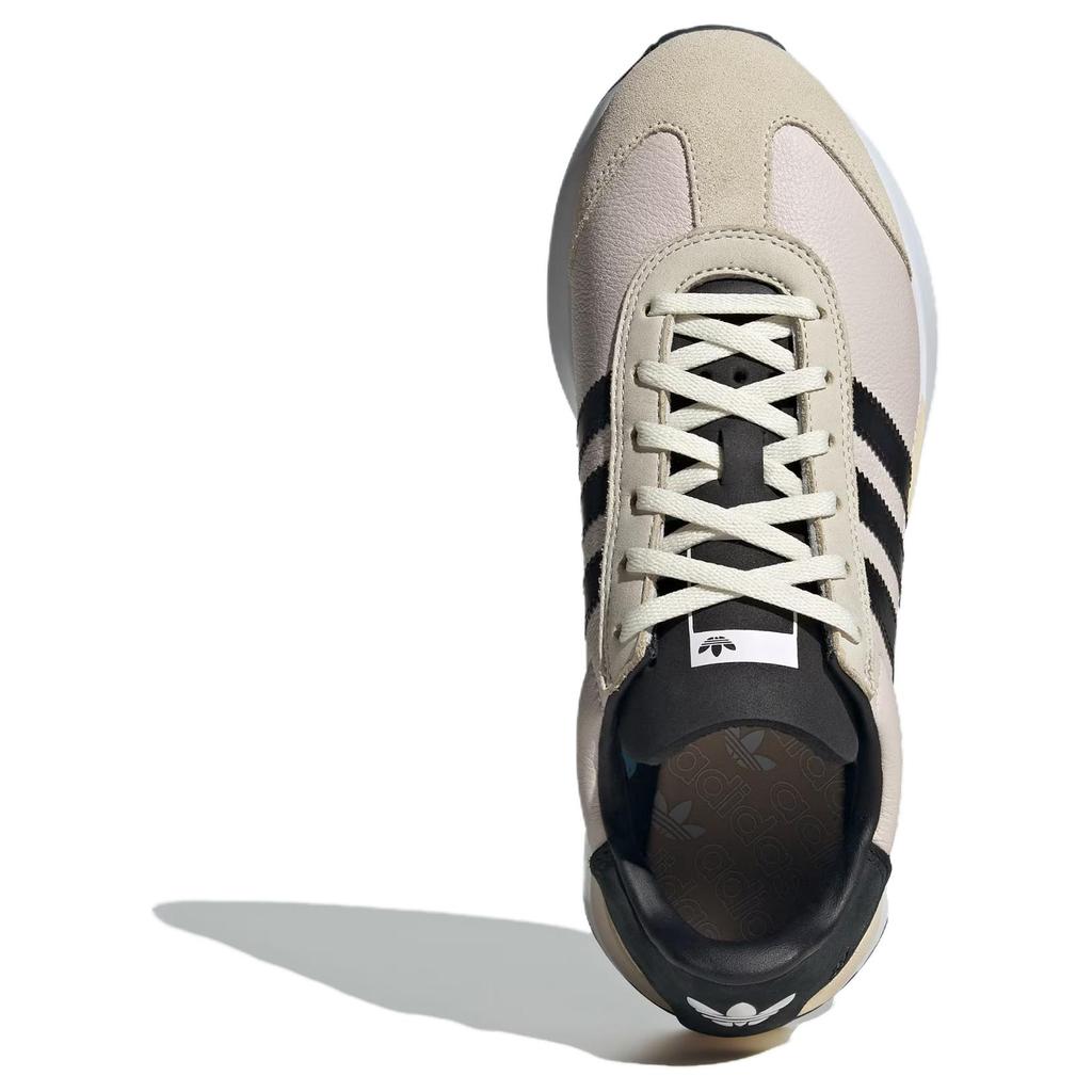 Adidas Originals Country Xlg Retro Comfortable Shock Absorption Non-Slip Low-Top Running Shoes Unisex Sneakers Beige Black IF9283