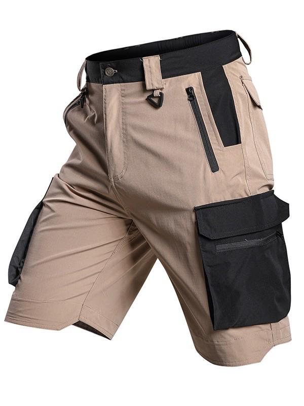 Men's Lightweight Quick-Dry Tactical Shorts - Breathable, Elastic, Fast-Drying Outdoor Workwear & Mountaineering Pants