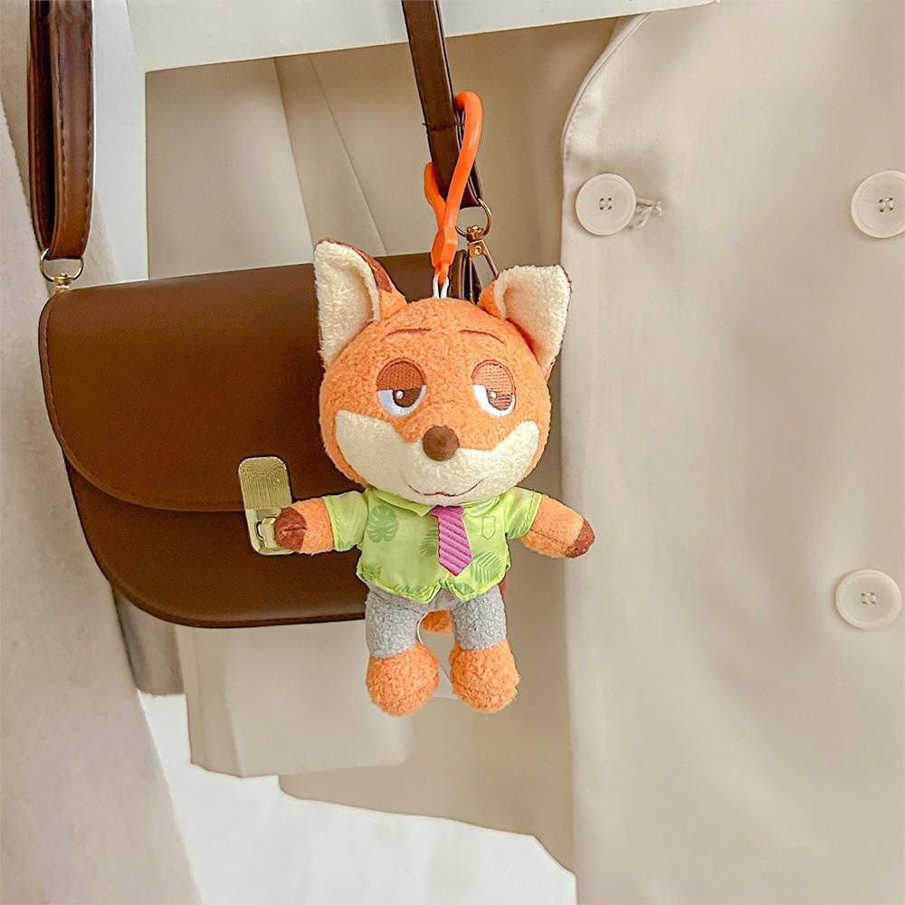 Zootopia Plush Themed Toy Nick Judy Cartoon Keychain Pendant Backpack