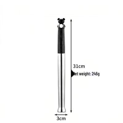 Pilon à cocktail en acier inoxydable 304 avec manche en forme d'ours