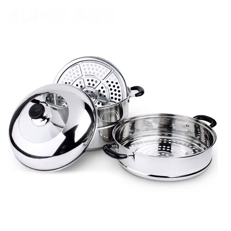 Supor 32cm 304 Stainless Steel Double-Layer Steamer Pot