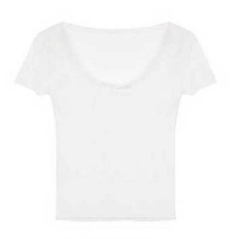Shop Women S Ribbon Lace Square Neck ShorT Sleeve T ShirT wdmS wSh TS14470693