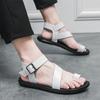 Fashion New Summer Men's Sandals Fashion Designer Style Breathable Style  Black and White Minimalism Shoes 38-45 Plus Size Hot Selling