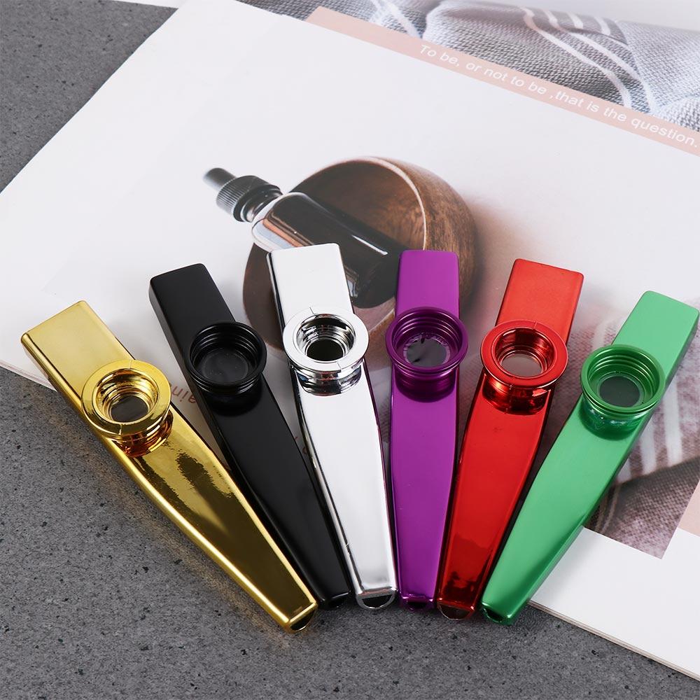 Instruments Diaphragm Mouth Kazoos Aluminium Zinc Zinc Alloy Musical Instruments Flutes  Kids Party Gift