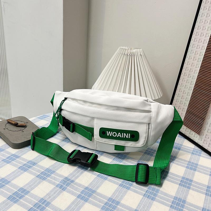 

Простая повседневная сумка 2024 года, летняя новая ретро-сумка японского бренда, модная поясная сумка Harajuku, простая модная нагрудная сумка для женщин