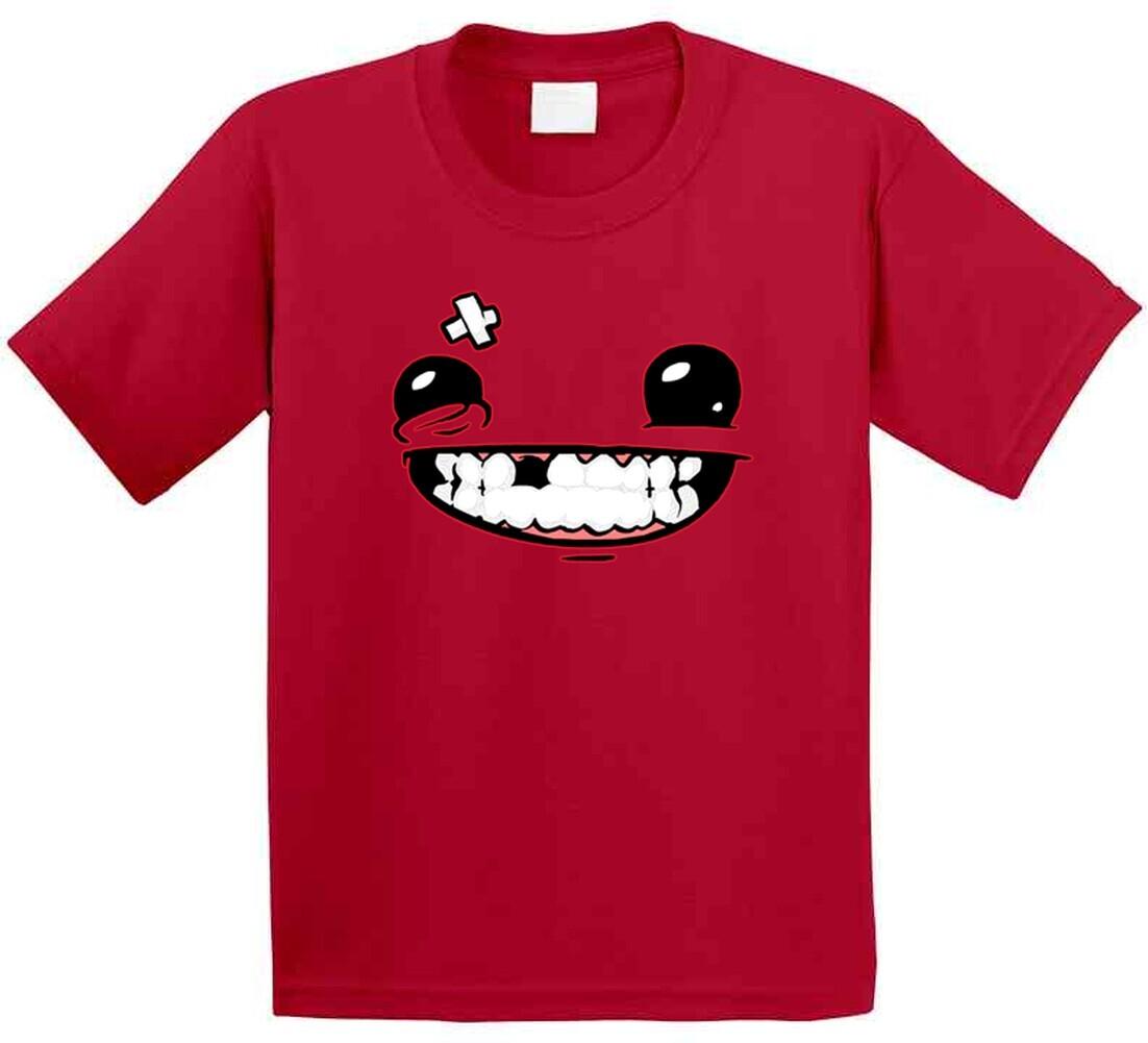 Новая видеоигра Super Meat Boy 3D-печатная мужская и женская футболка рубашка Мясной Мальчик главный герой смешная и забавная уличная одежда L