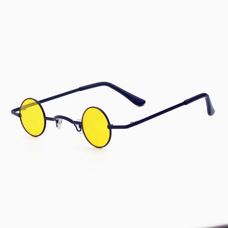 

Круглые ретро мини-солнцезащитные очки Cao Lao Si - Винтажные очки с круглой оправой для мужчин