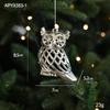 Silver Irregular Electroplated Christmas Tree Ornaments - Glossy Plastic Pendants In Stock