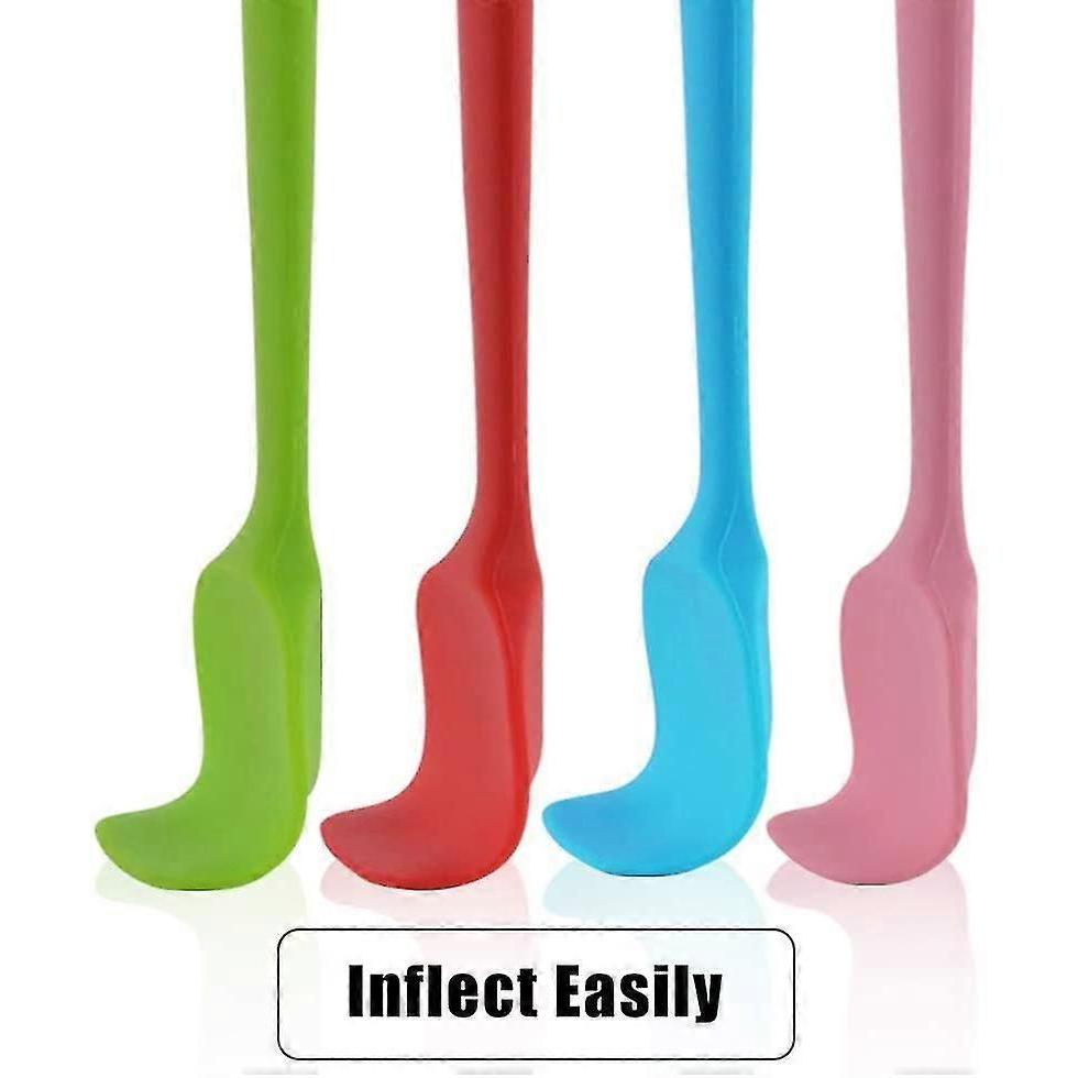 Dough Scraper Set Heat-resistant Up To 500 F Silicone Spatula With Metal Core