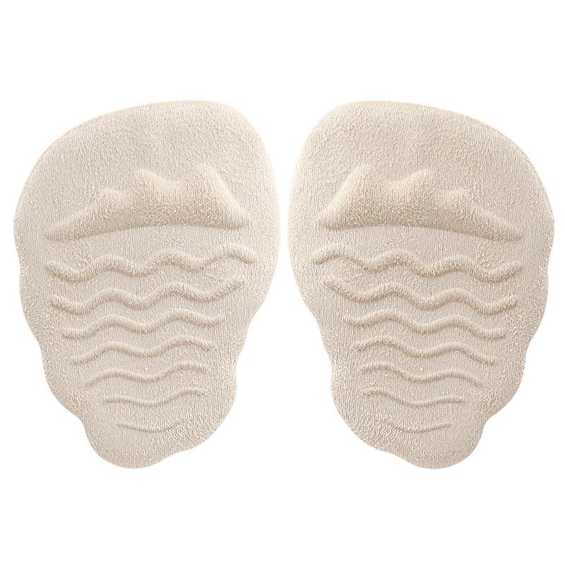 GEL Forefoot Pad High Heels Anti-pain and Anti-skid Half Size Pad Soft Shock Absorption Water Ripple Forefoot Anti-skid Sticker Washable