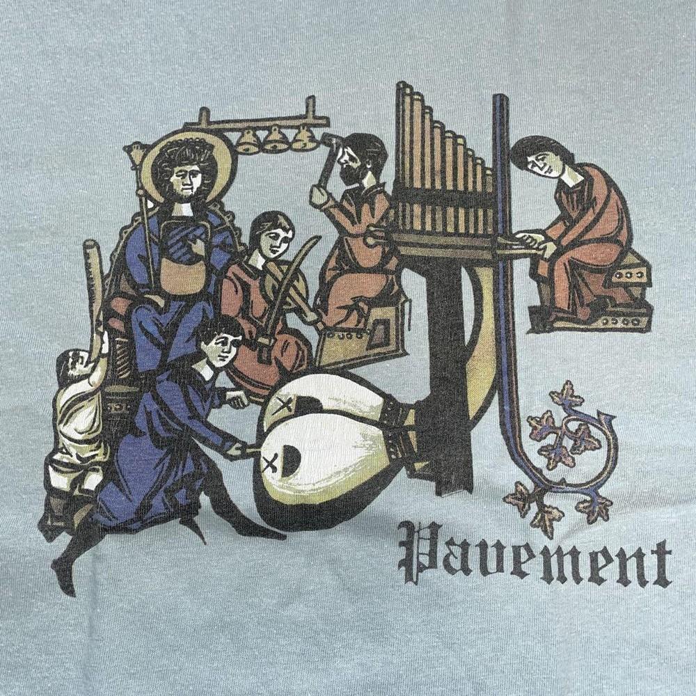 

90s Pavement band Light Blue Short Sleeve Unisex T shirt Classic style NH19458 Unisex T-Shirt L