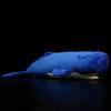 ZHONGXIN MADE Deep Sea Fish Cute Sperm Whale Plush Toy 54cm Blue Long Lifelike Sperm Whale Stuffed Animal Super Soft Ocean Doll Soft Fish Plush Toy
