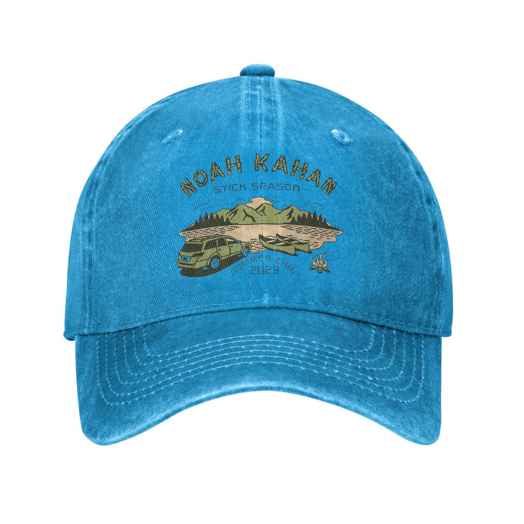 NNoah Kahan Stick Season Unisex Baseballkappen Used Denim Hüte Kappe Retro Outdoor-Aktivitäten Verstellbare Passform Snapback-Kappe
