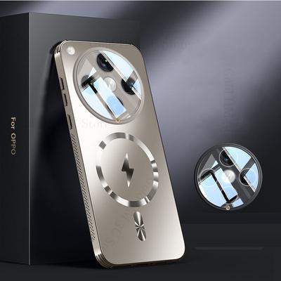 Θήκη Αντικραδασμική Cooling Armor Για Oppo Find X8 Pro X7 Για Μαγνητική Κάλυψη Magsafing Magsafe Για Reno 12 11 13 Pro Προστατευτικό Φακού