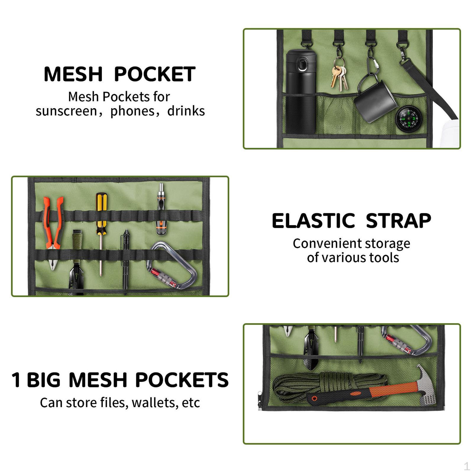 

Подвесной органайзер для кемпинга, складная сумка для хранения палатки с крючками большой емкости