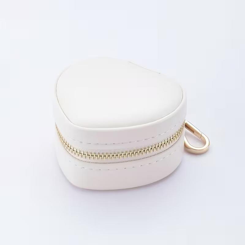 Mini šperkovnice Klíčenka Displej na šperky Organizér na náušnice Přenosná krabička na prsteny Srdcovitý Minimalistická Cestovní taška Přívěsek