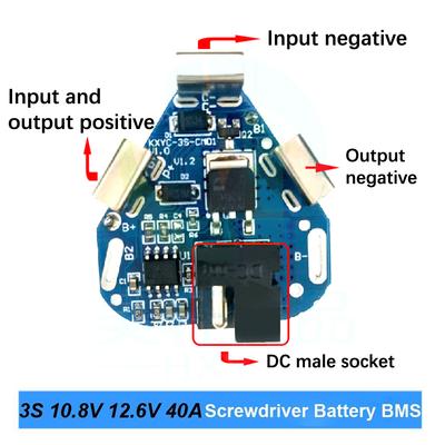 3S 12.6V 40A Bms Ochranná deska lithiové baterie 18650 Deska ekvalizéru powerbanky pro elektrickou vrtačku