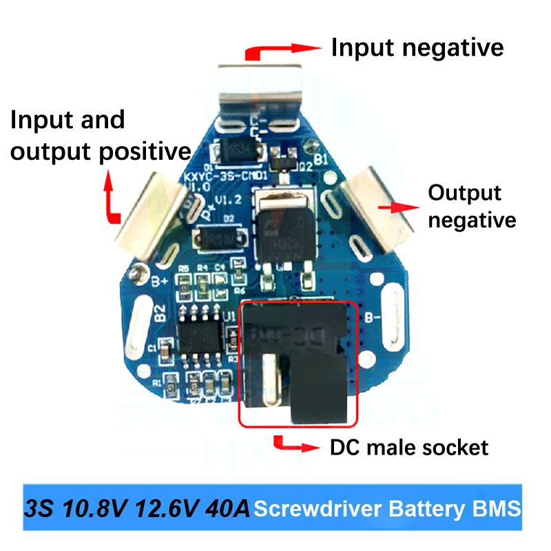 3S 12.6V 40A Bms Ochranná deska lithiové baterie 18650 Deska ekvalizéru powerbanky pro elektrickou vrtačku