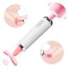 Varita Mágica de Lengua 3 en 1 Vibrador AV Succionador de Pezones Calentador Vibrador Lamedor de Lengua Estimulador de Clítoris Masturbación Sexo