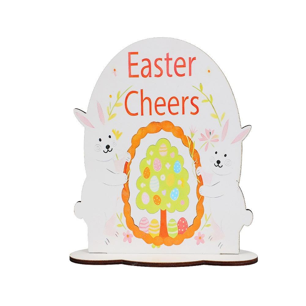 Handmade Easter Bunny Decor Cartoon Bunny Eggs Decor Easter Table Centerpieces  Tabletop Display