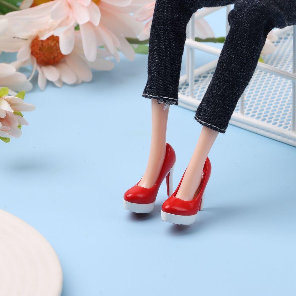 Miniature Shoes Heels For 30cm Dolls Clothes Accessories Doll Daily Wear Fashion Doll Shoes Sneakers Cool Boots Kids Toys