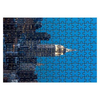 Damoa Test Tube Jigsaw Puzzle Empire State Building 1, 150 Pieces, Mixed Colors Jigsaw Puzzle, Childrens Games, Educational Toys