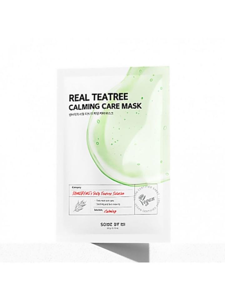

SOME BY MI REAL TEATREE CALMING CARE MASK Успокаивающая тканевая маска для лица с экстрактом чайного дерева