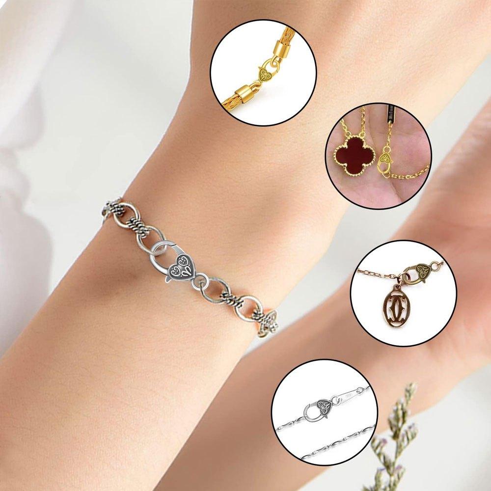 3/6/9 Herzförmiger Karabinerverschluss Karabinerverschluss Herzförmiger Legierungs-Karabinerhaken DIY Halskette Armband Schlüsselanhänger Schmuckherstellung