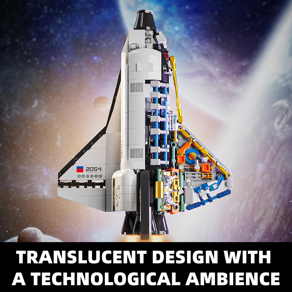 Non-Toxic 536Pcs Ideas Space Shuttle Model Building Blocks Sets Child Toys Halloween And Christmas Gifts Compatible With Legoed Particles