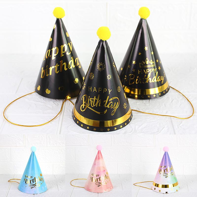 1PC Caps Con Poms Carta Cono Cappelli Cappello compleanno Decorazioni per  feste Cappelli Carino Cappello conico acquista in modo economico —  spedizione gratuita, recensioni reali con foto — Joom