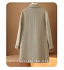 Elegant Double-Breasted Mid-Length Women's Wool Coat in Solid Color - Autumn/Winter Small Fragrance Style
