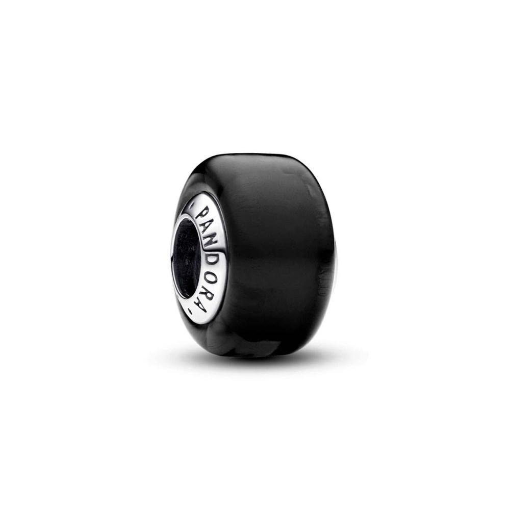 

Black Mini Murano Glass Charm 793117C00