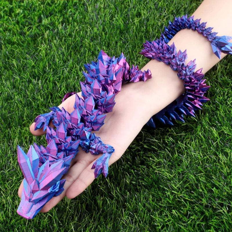 3D Printed Articulated Dragon Dragon Flexible Realistic Made Ornament Toy Model Home Office Decoration Decor Gifts