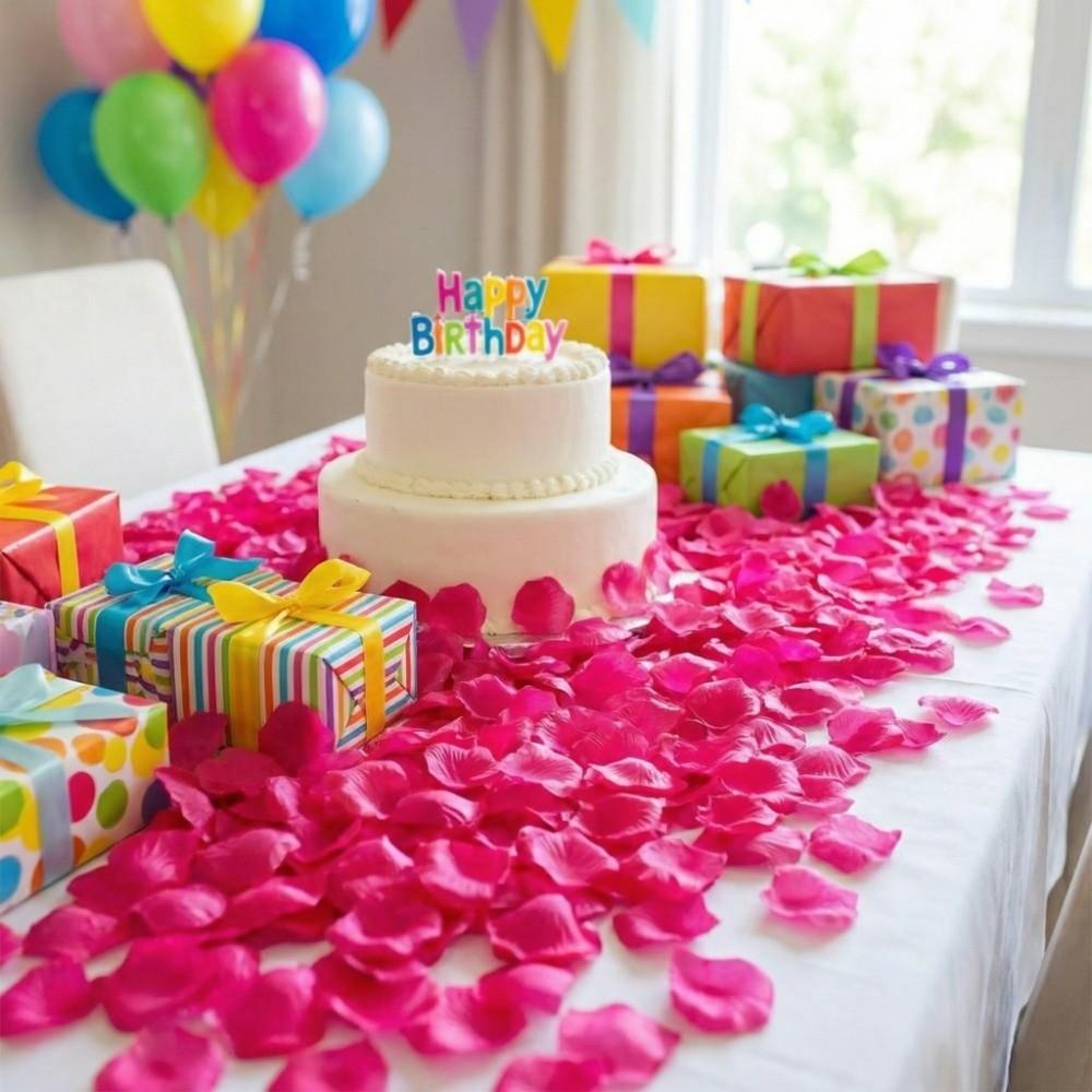 990pcs Wedding Simulated Rose Petals Party Supplies Fake Flower Petals  Valentine's Day