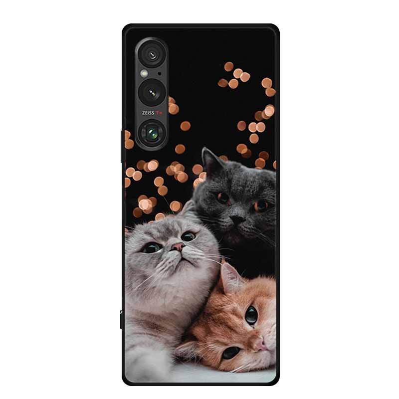 Etui na Sony Xperia 1 VI, luksusowe, miękkie silikonowe etui z TPU na tył telefonu Sony Xperia 1 VI 5G, urocze, odporne na wstrząsy, z motywem kwiatów i kreskówek