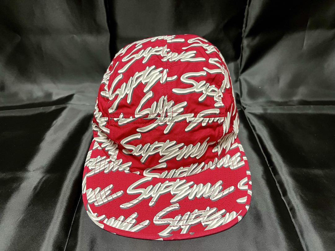 

[USED] Supreme logo print cap in red