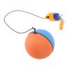Cat Automatic Moving Ball with Plush Feather Pendant Intelligent Sensor Self Rotating Cat Toy Blue