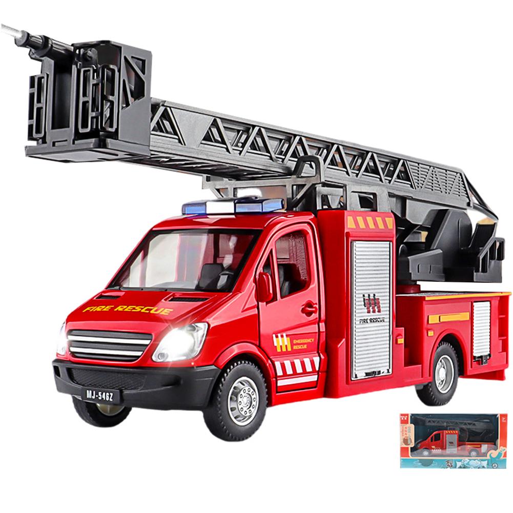 Engineering Vehicle Toys Acousto-optic Rebound Alloy Excavator Garbage Crane Mixer Dumper Model Gifts For Boys Girls