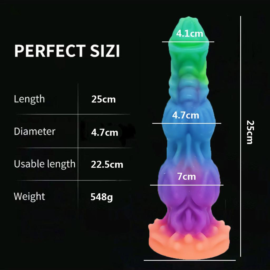 Hot Sale Luminous Anal Dildo Huge Penis Dick Animal/Monster Dildo Sex Toys For Adult 18+ Ass Dilator Glowing Dildo Big Buttplug