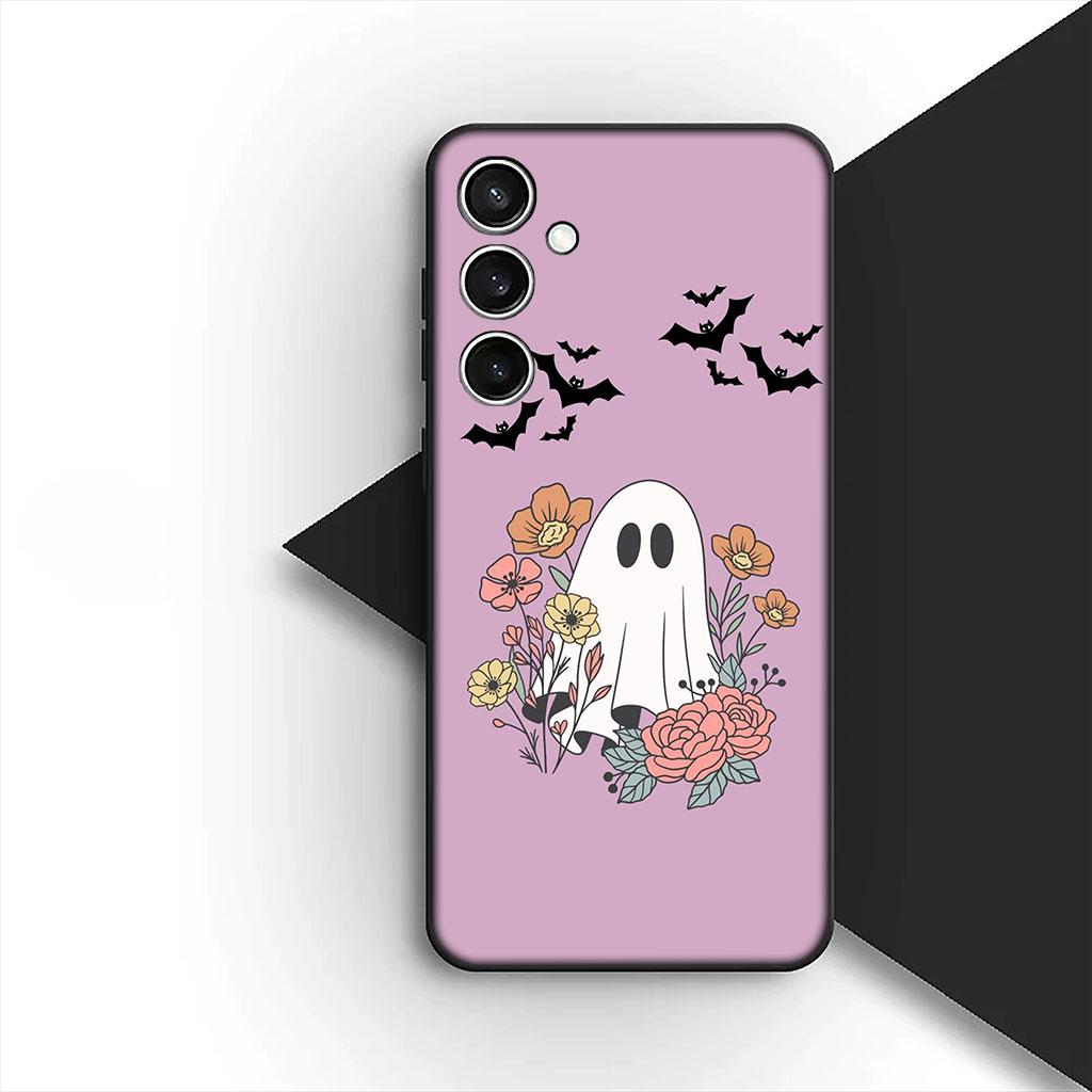 Little Ghost With H-Halloweens Pumpkin Phone Cover for Xiaomi Poco C75 C65 C71 C85 X7 X6 M7 F7 F8 Ultra F6 Pro Soft Case