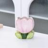 Creative Tulip Flower Ceramic Vase, Modern Minimalist Flower Arrangement Pot for Home Living Room Office Decor, Birthday Gift