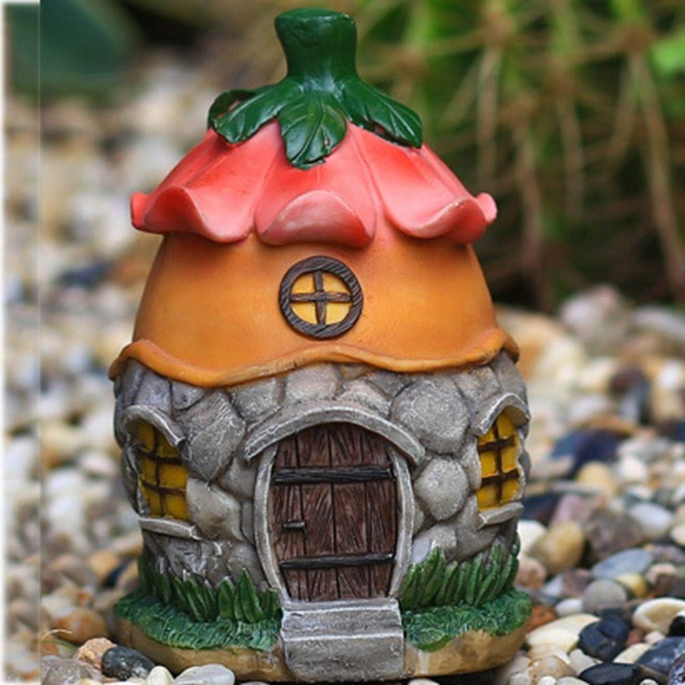 Micro Landscape Resin Garden Mushrooms Mushrooms Mushrooms House Model Courtyard