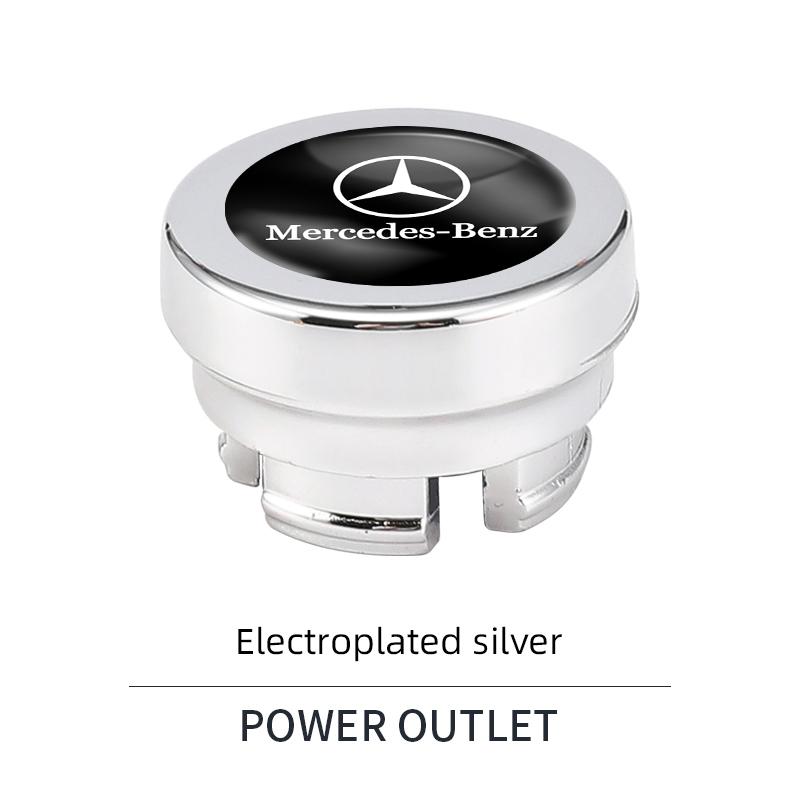

GLC GLB Car Cigarette Lighter Cover DustProof Decoration Cap For Mercedes Benz AMG W177 W176 X166 X167 C257 C218 X253 C118 C117 серебряный