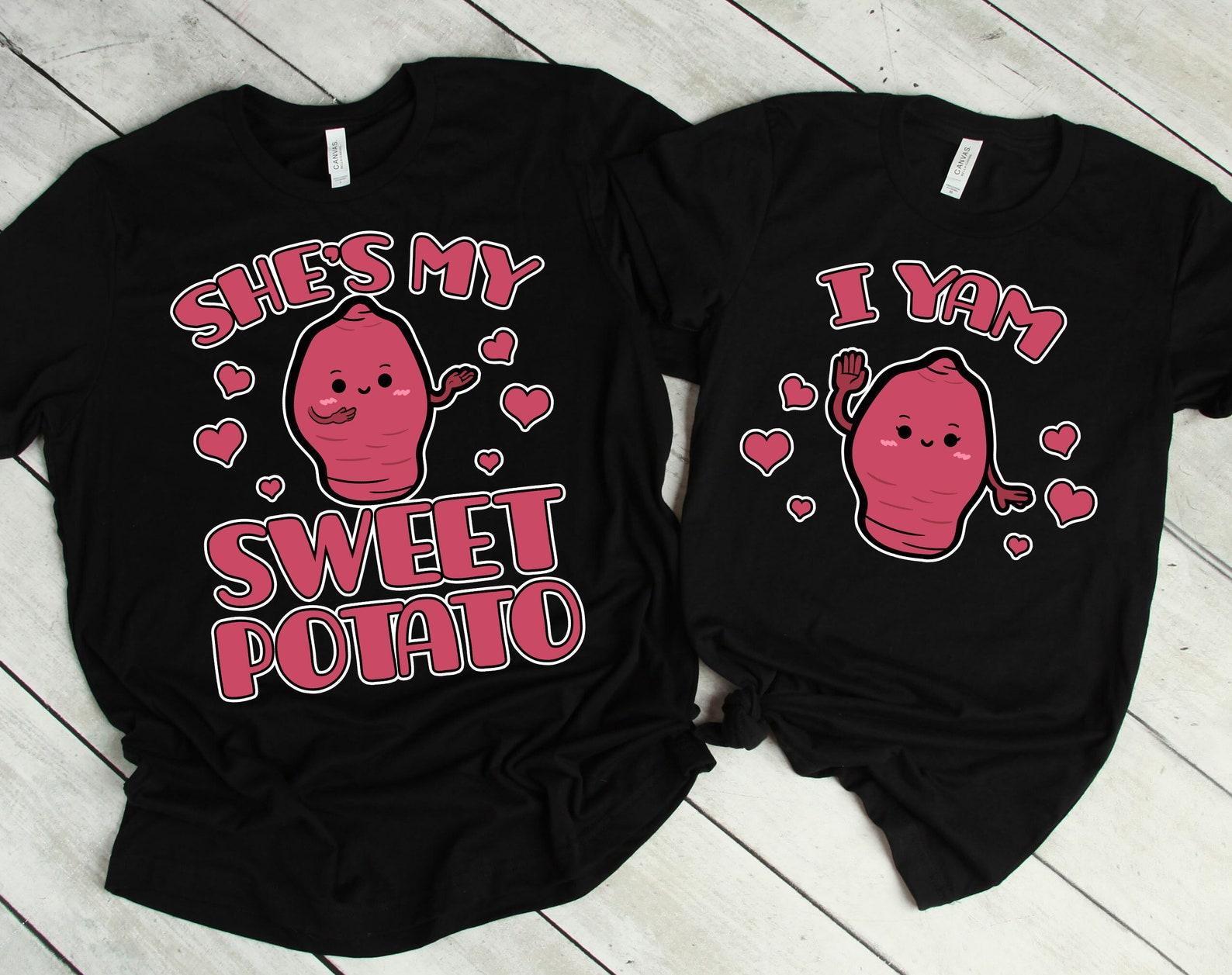 She s My Sweet Potato I Yam Shirt, Couple Shirt, She s My Sweet Potato Shirt, Funny Couples Shirts, Matching Shirts M