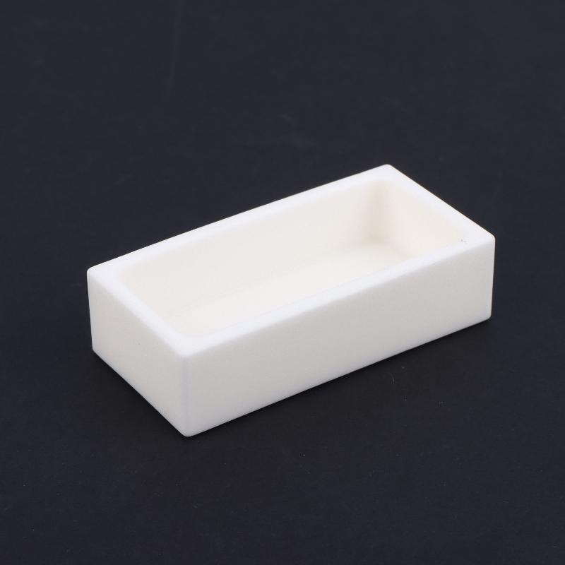 1Pcs High Purity High Temperature Resistant Multiple Sizes Ceramic Crucible 99% Alumina Square Crucible For Laboratory